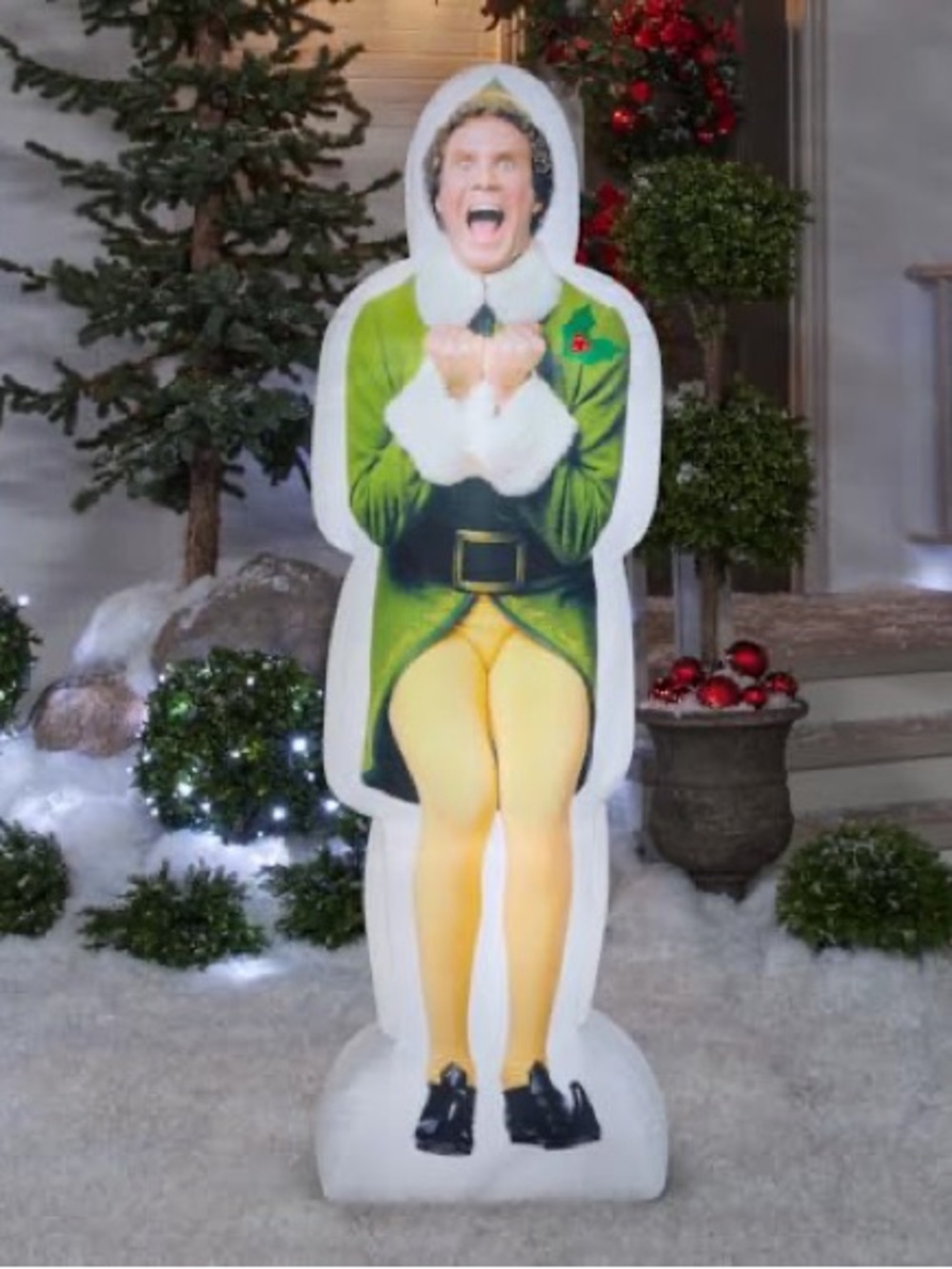 Gemmy 6-ft Lighted Elf Christmas Inflatable-NWT